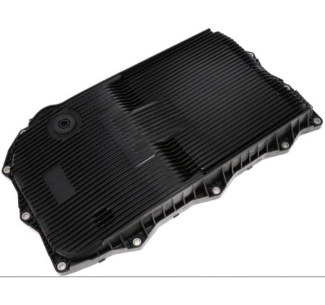 Automatinės pavarų dėžės karteris su filtru