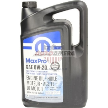 Mopar MaxPro SAE 0W-20, 5 l