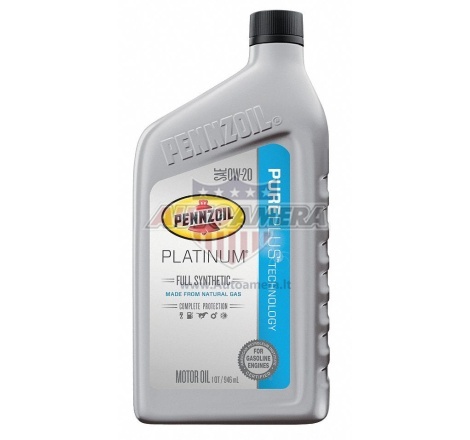 Variklio alyva PENNZOIL 0W-20 PLATINUM, 0,946 l
