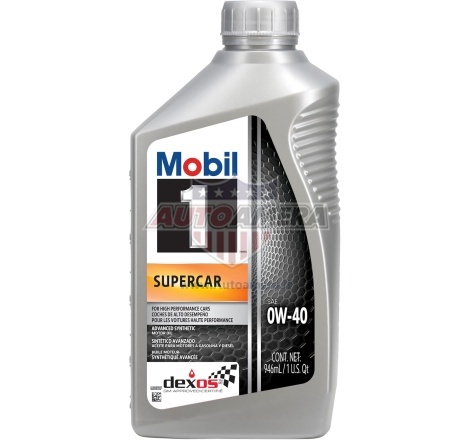 Variklio alyva MOBIL 1 0W-40 SUPERCAR, 0,946 l