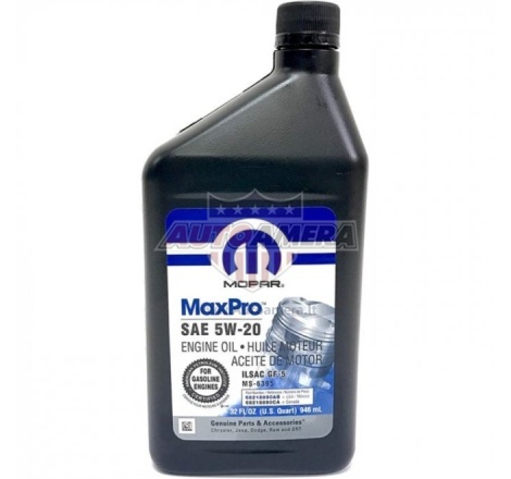 Variklio alyva Mopar MaxPro SAE 5W-20, 0,946 l