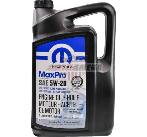 Variklio alyva Mopar MaxPro SAE 5W-20, 5 l