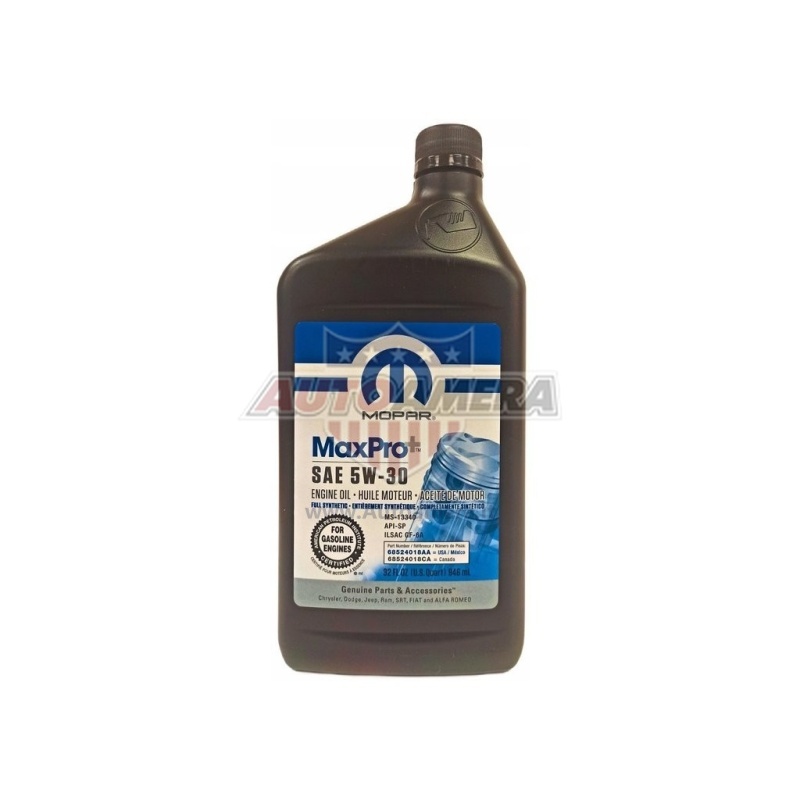 Mopar MaxPro 5W-30 API SN PLUS, 0,946 l