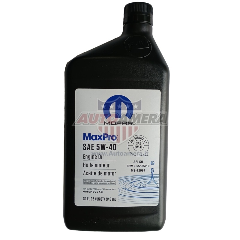 Mopar MaxPro SAE 5W-40, 0,946 l