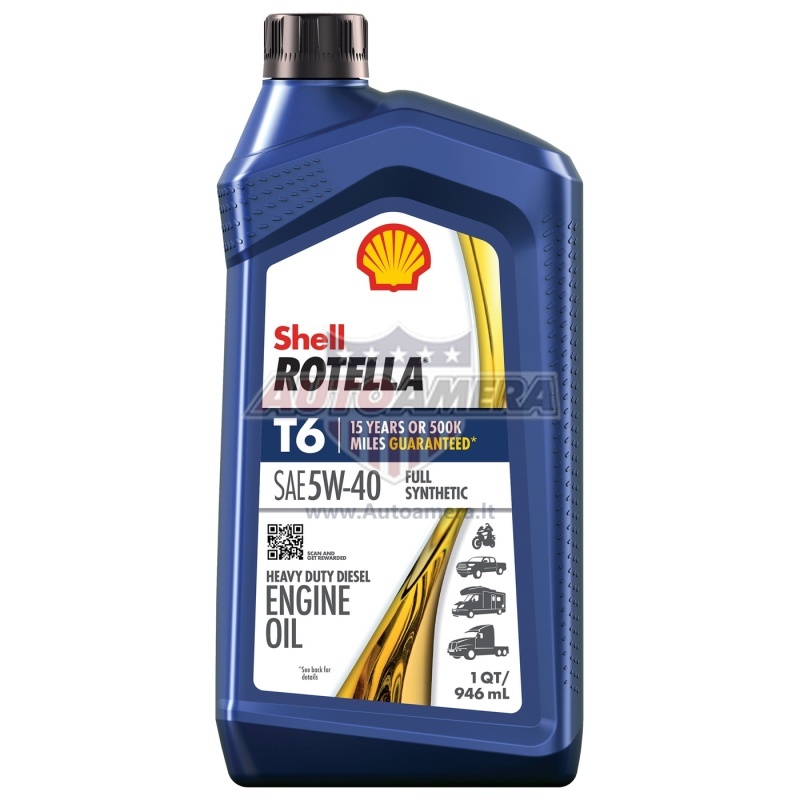 Shell ROTELLA T6 5W-40 CJ/CK4, 0,946 l