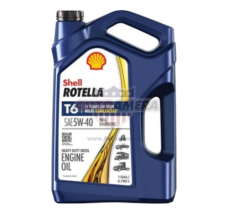Variklio alyva Shell ROTELLA T6 5W-40 CJ/CK4, 3,78 l
