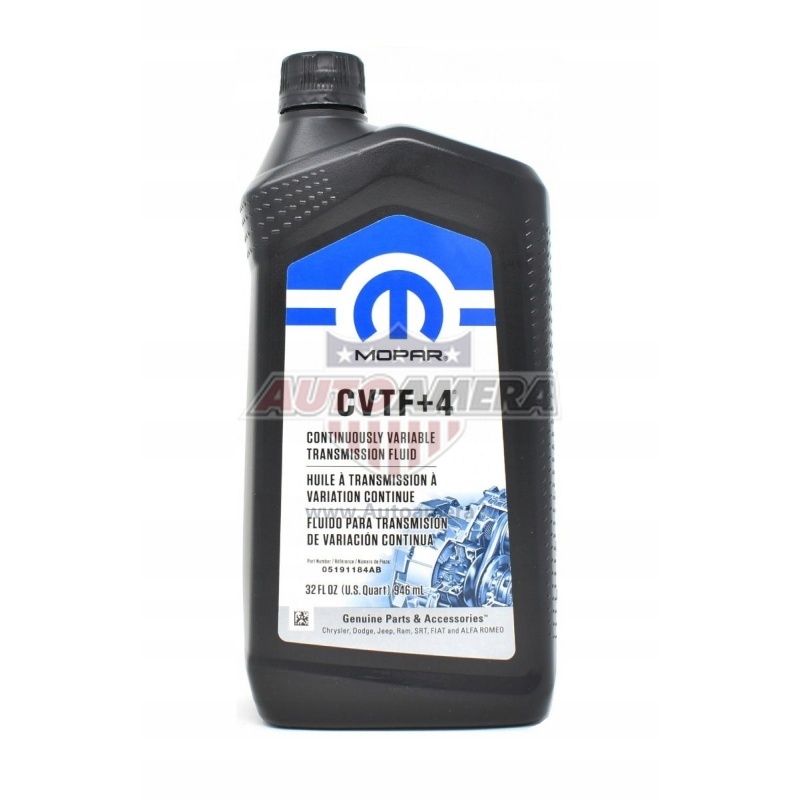 Pavarų dėžės alyva Mopar CVTF+4®, 0,946 l