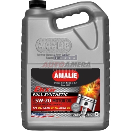 Variklio alyva AMALIE ELIXIR FULL SYNT 5W-20 DEXOS 1, 1 GALLON