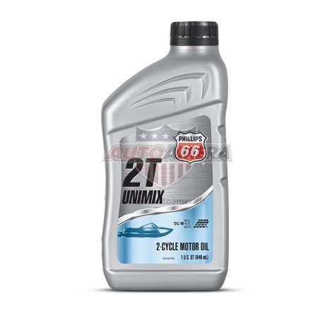 Variklio alyva PHILLIPS 66 UNIMIX 2-CYCLE MOTOR OIL, 1 QUART (0,946L)