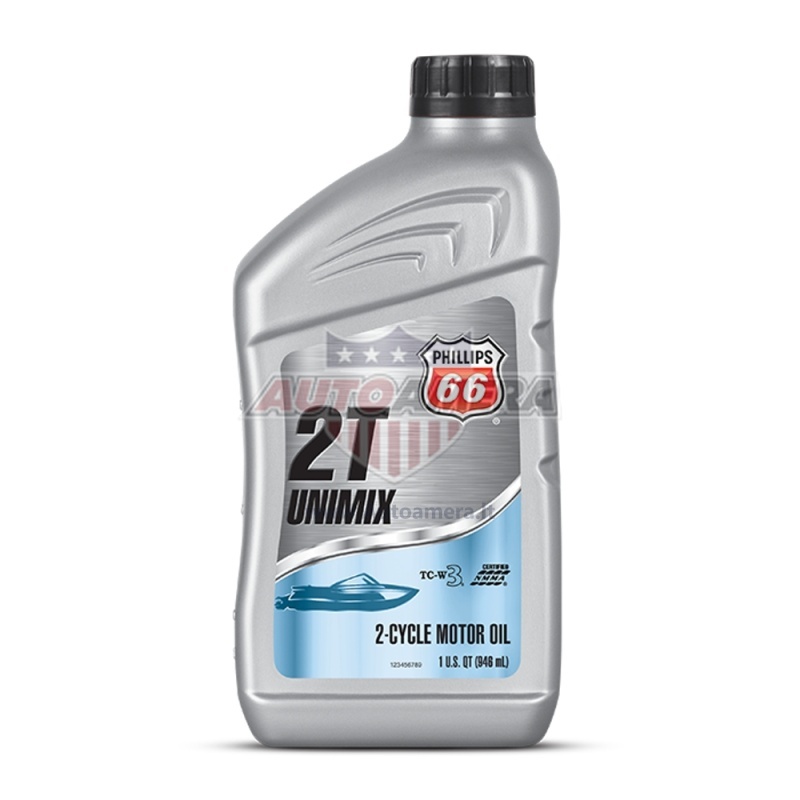 Variklio alyva PHILLIPS 66 UNIMIX 2-CYCLE MOTOR OIL, 1 QUART (0,946L)