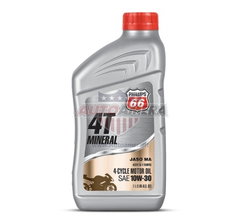 Variklio alyva PHILLIPS 66 MOTORCYCLE OIL 4T 10W-30, 1 QUART (0,946L)