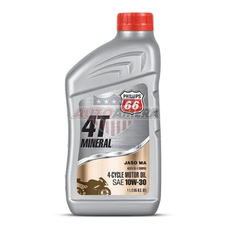 PHILLIPS 66 MOTORCYCLE OIL 4T 10W-30, 1 QUART (0,946L)