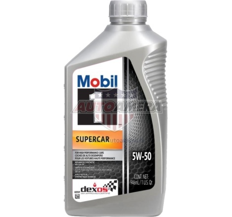 Variklio alyva OIL,ENG SUPERCAR 5W-50 MOBIL 1 1 Quart, 5W-50 Dexos R