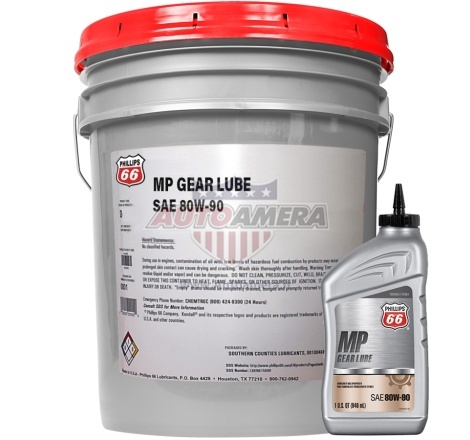 Tiltų alyva PHILLIPS 66 MP GEAR LUBE 80W-90, 5 GALLONS