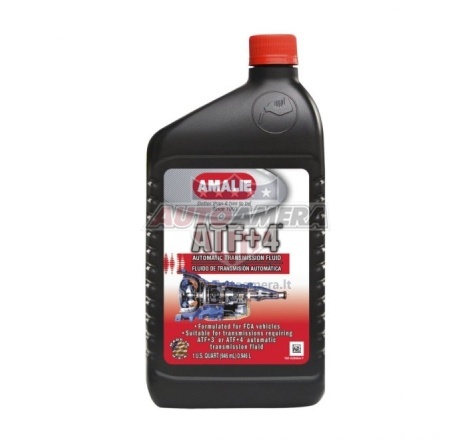 Pavarų dėžės alyva AMALIE FLUID TRANS ATF+4, 1 QUART (0,946L)