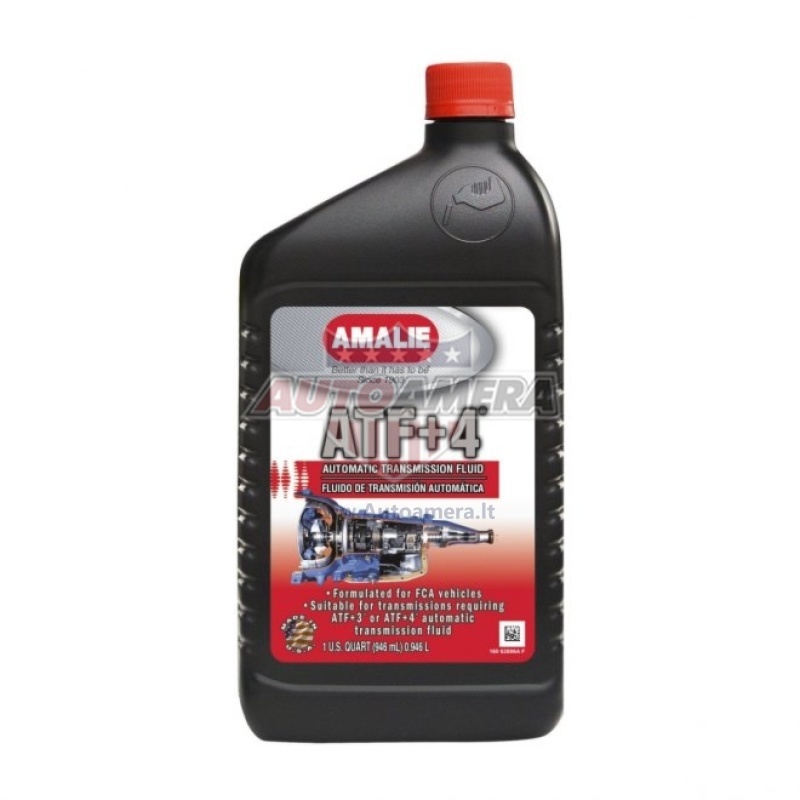 Pavarų dėžės alyva AMALIE FLUID TRANS ATF+4, 1 QUART (0,946L)