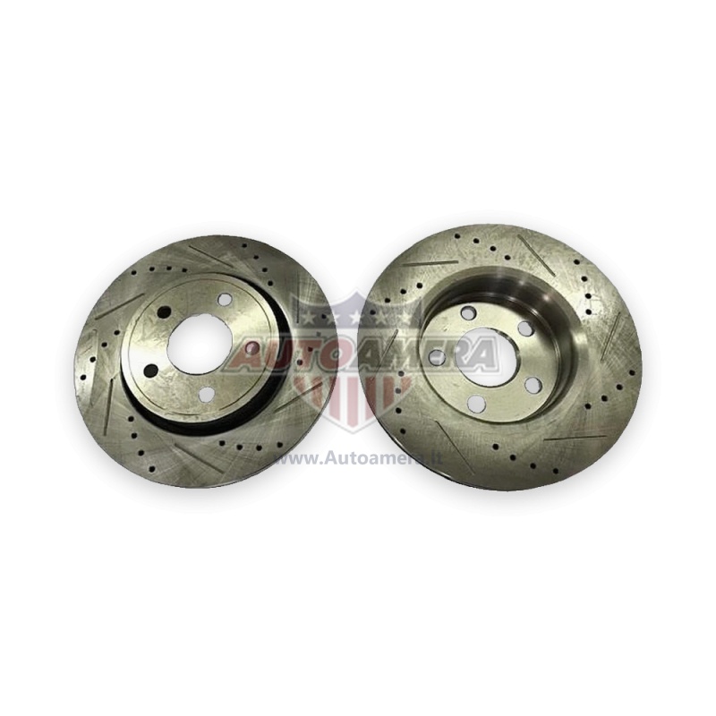 Front drilled brake disc