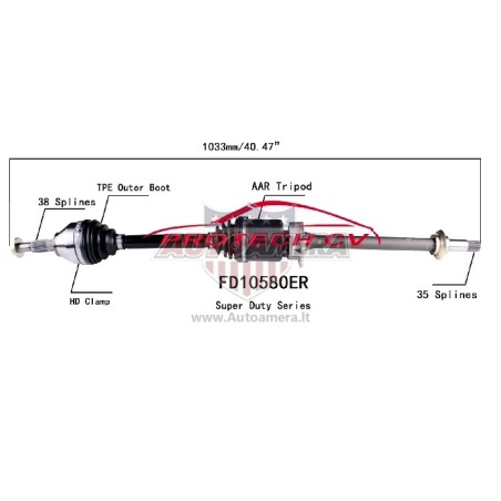 DRIVE SHAFT (AXLE SHAFT)